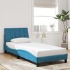 vidaXL Bedframe zonder matras "Hanko" fluweel blauw 80x200 cm