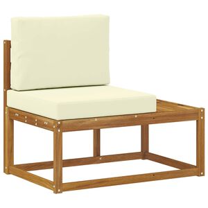 vidaXL Buiten Eind Sofa Naturel 91 x 63 x 73 cm Massief Acaciahout