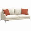 vidaXL Sofa Kussens 2 stuks Rood-oranje 45 x 45 cm Cordstof