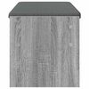 vidaXL Halbank met kussen Grijs Sonoma 103 x 38 x 40 cm