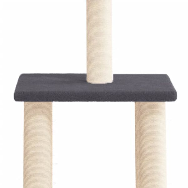 vidaXL Kattenmeubel met sisal krabpalen 85,5 cm donkergrijs