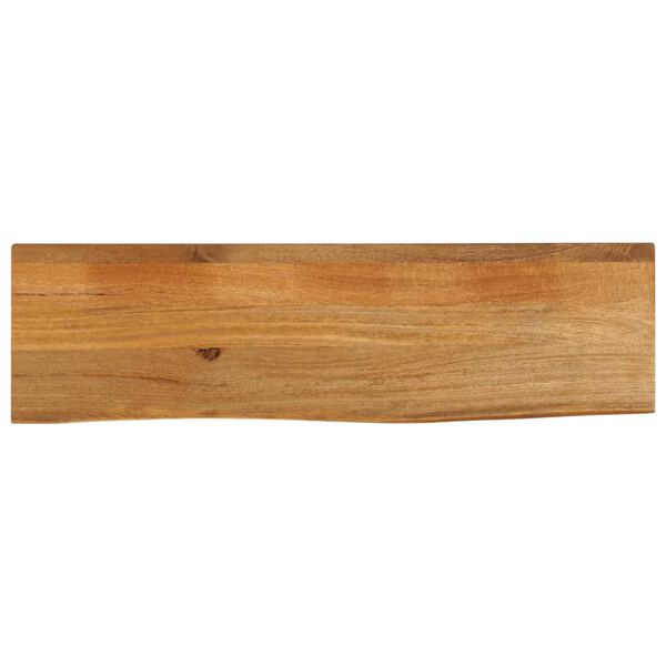 vidaXL Tafelblad met natuurlijke rand 120x30x2,5 cm massief mangohout
