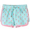 vidaXL Kindershorts met trekkoord 128 lichtmintkleurig