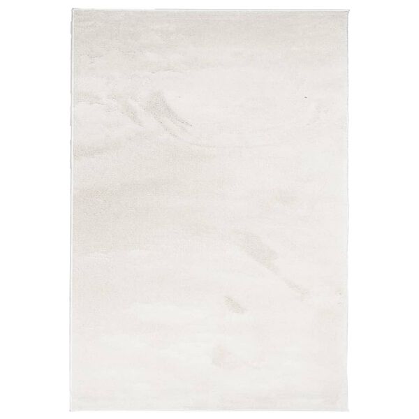vidaXL Vloerkleed OVIEDO laagpolig 120x170 cm beige