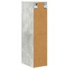 vidaXL Hangkast met opslag Beton Grijs 20 x 29,5 x 80 cm Bewerkt hout