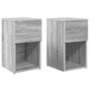 vidaXL Bed kast 2 pcs Grijs sonoma 29 x 31,5 x 49 cm Bewerkt hout