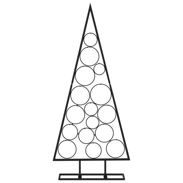 vidaXL Kerstdecoratie kerstboom 125 cm metaal zwart
