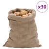 vidaXL Jutezakken 30 stuks 220 g/m&sup2; 60x105 cm 100% jute