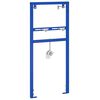 vidaXL Wandsteun voor wastafelsysteem Blauw 50 x 3 x 112 cm