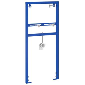 vidaXL Wandsteun voor wastafelsysteem Blauw 50 x 3 x 112 cm