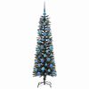 vidaXL Kunstkerstboom met 150 LED Groen 150 cm PVC en Plastic en Staal