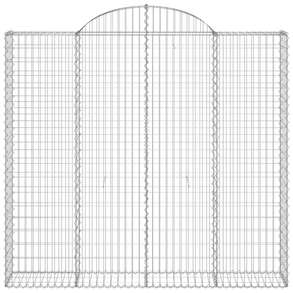 vidaXL Schanskorven 6 st gewelfd 200x50x180/200 cm ijzer