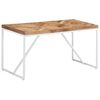 vidaXL Eettafel 140x70x76 cm massief acaciahout en mangohout