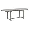 vidaXL Tuintafel (160-240)x100x75 cm massief acaciahout