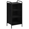 vidaXL Dressoir Zwart eiken 97 x 33 x 81 cm Bewerkt hout