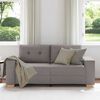 vidaXL Loveseat Bank Taupe 140 cm Stof