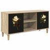 vidaXL Tv-meubel BREMEN 102 x 33 x 50 cm Sonoma Bewerkt hout