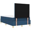 vidaXL Boxspring bed met matras met hoofdeinde Blauw 120 x 200 cm Stof