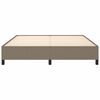 vidaXL Bedframe zonder matras stof taupe 160x200 cm