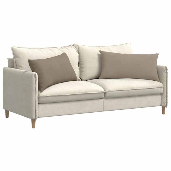 vidaXL Sofa Kussens 2 stuks Taupe 80 x 40 cm Stof