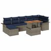 vidaXL Tuin Sofa Set 8 st Grijs Poly riet