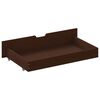 vidaXL Bedframe met 4 lades massief grenenhout donkerbruin 160x200 cm