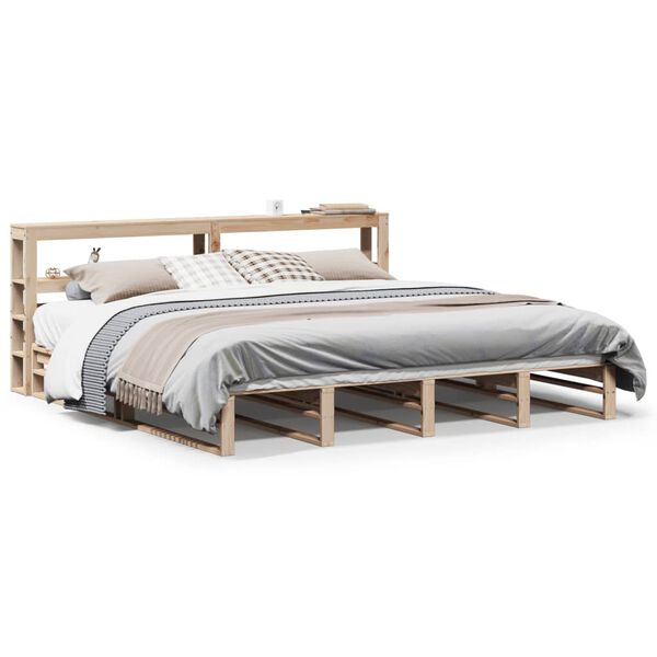 vidaXL Bedframe zonder matras massief grenenhout 180x200 cm