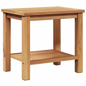 vidaXL Salontafel met opslag Bruin 50 x 35 x 45 cm Massief Teakhout