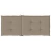 vidaXL Tuinstoelkussens 6 st hoge rug 120x50x3 cm stof taupe