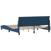 vidaXL Bedframe zonder matras "Hanko" stof blauw 180x200 cm