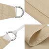 vidaXL Zonnescherm driehoekig 5x6x6 m oxford stof beige