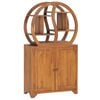 vidaXL Kast met yin yang schap 70x30x130 cm massief teakhout