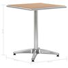 vidaXL Tafel Zilver Aluminium en Plastic
