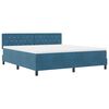 vidaXL Boxspringbed met matras Donkerblauw 180 x 200 cm Fluweel