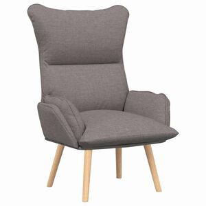 vidaXL Fauteuil Taupe 69 x 74 x 93 cm Stof en multiplex