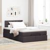 vidaXL Ottoman bed met matras en LED's 120x190 cm stof donkerbruin