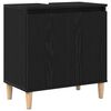 vidaXL Badkamertenk te kast Zwart Eiken 58 x 33 x 60 cm Bewerkt hout