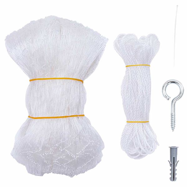 vidaXL Kattennet Transparant 6x3 m Nylon