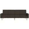 vidaXL Slaapbank 2-zits stof donkerbruin