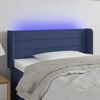 vidaXL Hoofdbord LED 93x16x78/88 cm stof blauw