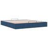 vidaXL Bedframe zonder matras 200x200 cm stof blauw