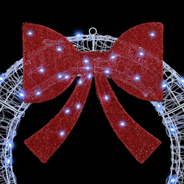 vidaXL Krans met 80 LED Koudwit 90 cm Acryl