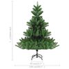 vidaXL Kunstkerstboom Nordmann met LED's en kerstballen 210 cm groen