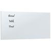 vidaXL Magneetbord voor aan de wand 60x30 cm gehard glas wit