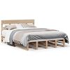 vidaXL Bedframe zonder matras massief grenenhout 135x190 cm