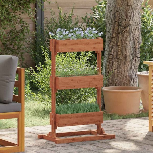 vidaXL Plantenbak 52x30x78 cm vurenhout