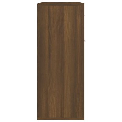 vidaXL Dressoir 60x30x75 cm bewerkt hout bruineikenkleurig