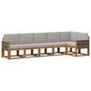 vidaXL Buiten bankenset 6 pcs Naturel en lichtgrijs Polyester