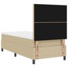 vidaXL Boxspringbed Lichtgrijs en wit. 80 x 200 cm Katoen Stof