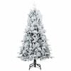 vidaXL Kunstmatige Inklapbare Kerstboom Wit 120 cm PE en PVC